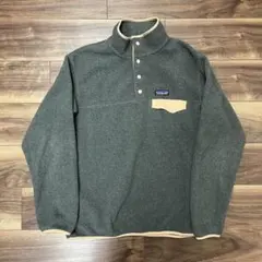 良品 パタゴニア LW シンチラスナップt L 17年製 グレー フリース