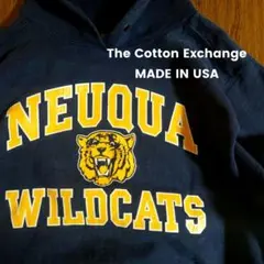 ★USA製★ The Cotton Exchange 肉厚カレッジフーディー Ｓのサムネイル