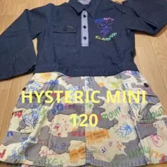 【HYSTERIC MINI☆ヒスミニ☆袖ロールアップ出来るワンピース☆120】
