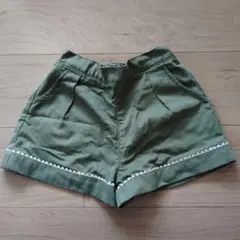 オリーブグリーン ハーフパンツ
