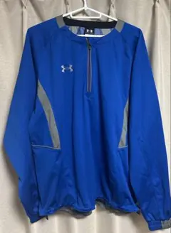 Under Armour ハーフジップ プルオーバー ブルー SMのサムネイル