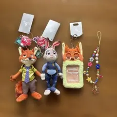 ズートピア キーチェーン ニック ジュディ Zootopia ディズニー 세트
