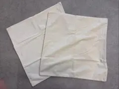 アイボリー　クッションカバー　ベロア サイズ:50×50 TU1-932