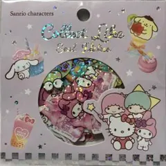 平成レトロ　サンリオキャラクターズ シールフレーク 40ピース