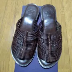 本革　フラットサンダル 　ユニセックス　LL