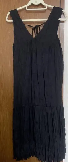 kastane シアージャガードレースノースリーブワンピース　ブラック