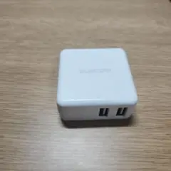 ELECOM USB充電器 2ポート ホワイト