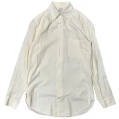 70s ARROW BDシャツ ストライプ ペールイエロー 薄手 ヴィンテージ