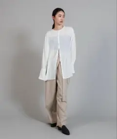 Et セレクトモカ Button Design Wide Cuff Blouseのサムネイル