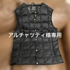 TAION ブラック キルティングベスト