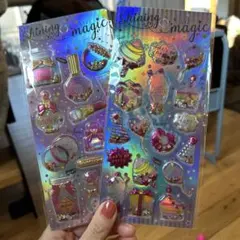 ホログラム　シャカシャカシール　ぷくぷくシール　立体シール