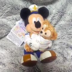 ミッキーダッフィーぬいぐるみバッチハートフェルト・レターズ・オブ・フレンドシップ