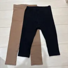 リブ　レギンス　ユニクロ　西松屋　80