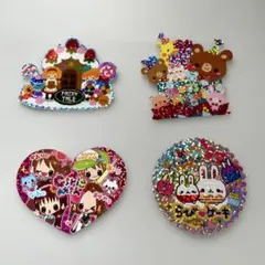 平成レトロ キラキラフレークシール　大