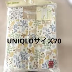 UNIQLO 花柄ロンパース 70cm