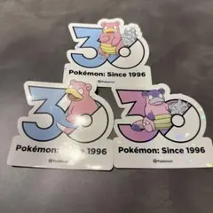 【韓国限定】ポケモン 30周年記念 ステッカー ヤドン ヤドラン ガラルヤドラン