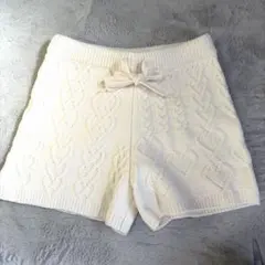 GELATO PIQUE スフレハートアランショートパンツ　 アイボリー