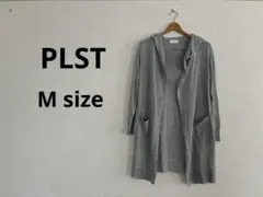 PLST プラステ　UVカット　ロング　カーディガン グレー　フード　Мサイズのサムネイル