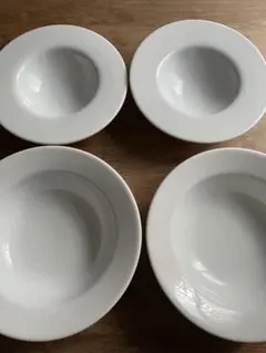 CONRAN ホワイト 深皿 4枚セット Amazon.co.jp: イギリスPortmeirion社ブランドsophie conran