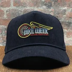 【ビンテージ】アメカジ　コーデュロイトラッカーキャップ　TSY 97' BIKE