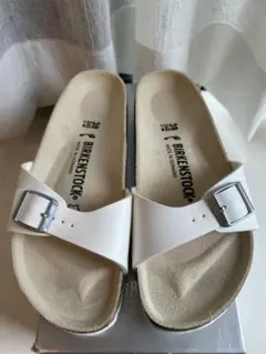 モモキチ様専用　BIRKENSTOCK ホワイトサンダル 38 24.5ビルケン