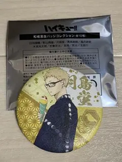 ハイキュー‼︎ 和紙風缶バッジコレクション　月島蛍