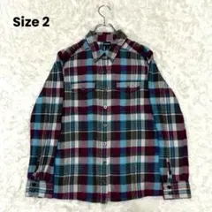 パタゴニア ウィメンズ フィヨルドフランネルシャツ チェック柄 サイズ2