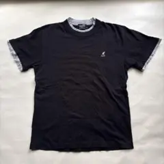 日本製 カンゴール KANGOL Tシャツ ブラック グレー リンガーネックのサムネイル