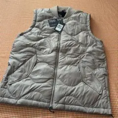 UAアンダーアーマー キルティングダウンベスト LG ベージュ