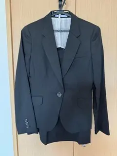 ジャケット スーツ ブラック　セット　青木　ストライプ　リクルート
