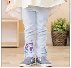 アンパンマンキッズコレクション 刺繍花柄ロングパンツ 100cm