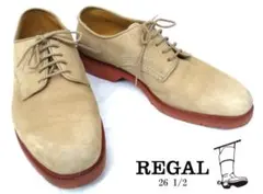 リーガル　REGAL　COUNTRY　プレーントゥ　26 1/2サイズ　ベージュ