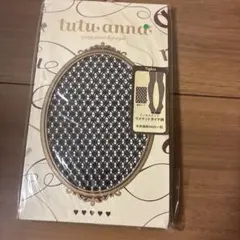 tutu anna ラッセルタイツ ラメドットダイヤ柄
