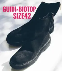 GUIDI for BIOTOP 別注 バックジップブーツ 42 ブラックのサムネイル