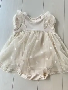 ジェラートピケ【BABY】デイジーチュールロンパース