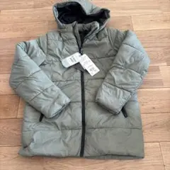 新品未使用　Fuwarm 中綿コート 160cm オリーブグリーン