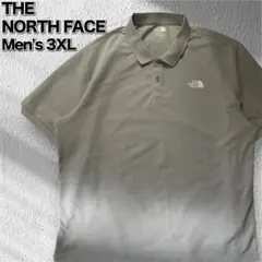 ノースフェイス ポロシャツ グレー 3XL オーバーサイズ 韓国限定モデル