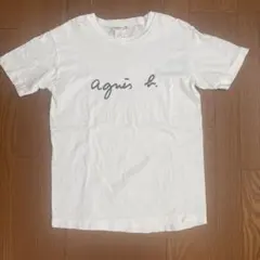 agnes b. ロゴプリントTシャツ ホワイト サイズ2のサムネイル