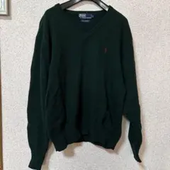 Polo by Ralph Lauren ラムズウール Vネックセーター L