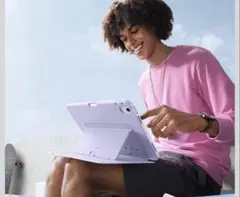 iPad10世代ケース10.9インチ　パープル