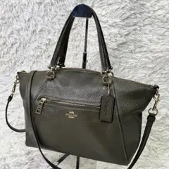 人気✨コーチ 2WAYショルダーバック　プレーリーサッチェル ペブルドレザー