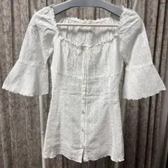 【美品】L’EST ROSE レストローズ ブラウス M チュニック レースのサムネイル