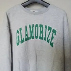 WEGO GLAMORIZE ロゴ スウェット グレー