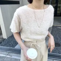 mline フリンジプルオーバー アイボリーのサムネイル