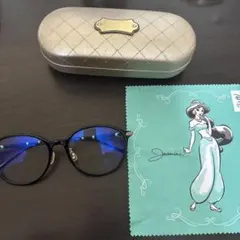 zoff ジャスミンデザイン ラウンド型メガネ 度なし ブルーライトカット