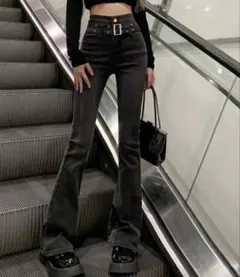 SHEIN グレー デニム