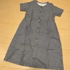 ご*ん様 マタニティパジャマ　半袖ワンピース　黒色チェック