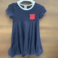 PETIT BATEAUの紺色ワンピース　104㎝