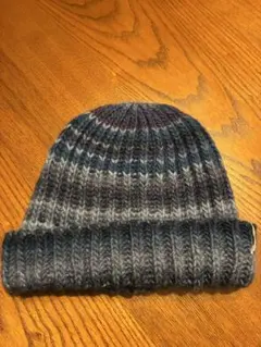 OVERRIDE ニット帽 ブルー