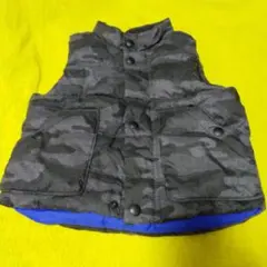 迷彩柄 中綿ダウンベスト　GAP